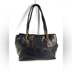 Chic Black Leather Shoulder Bag